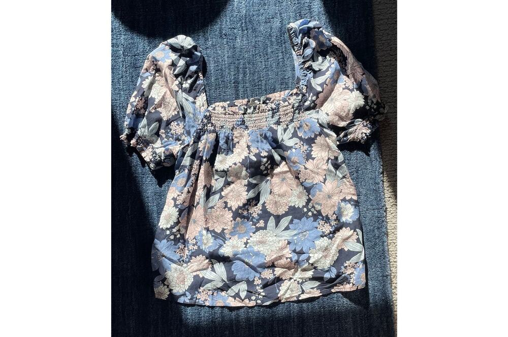 J. Crew Floral boho top M